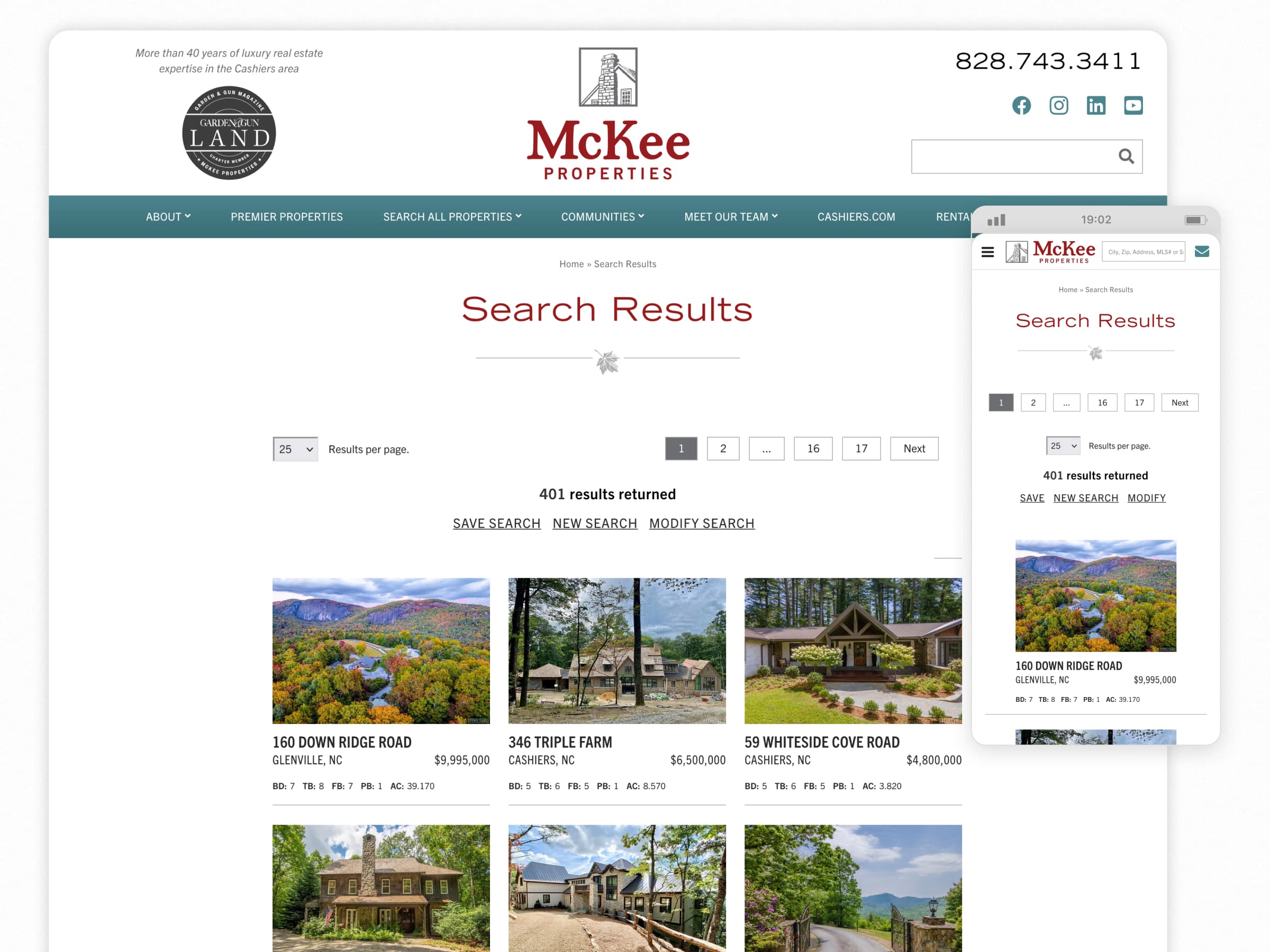 Search, McKee Properties